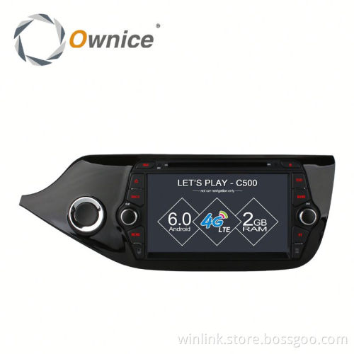 Ownice Android 6.0 Cortex A53 4core Car GPS navi for Kia Ceed support 4G + 16GB rom